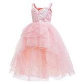 Kids Children Wicked: For Good (2025) Glinda Pink Tutu Dress Accessories Set Outfits Cosplay Costume